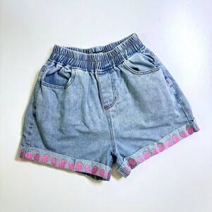 Hot Topic Sweet Society Strawberry Denim Mom Short Medium Max Stranger Things